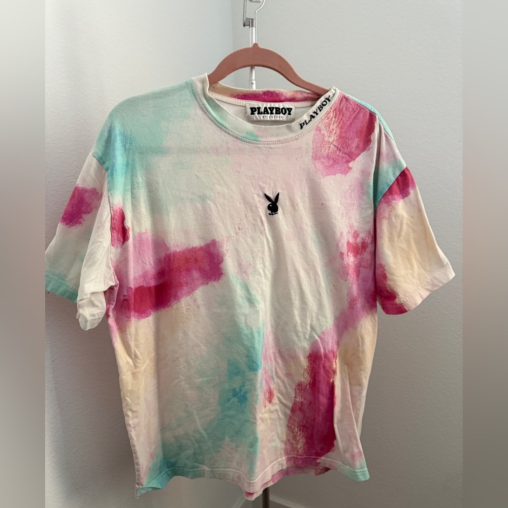 PLAYBOY Multicolor Graphic Tee Bunny Logo